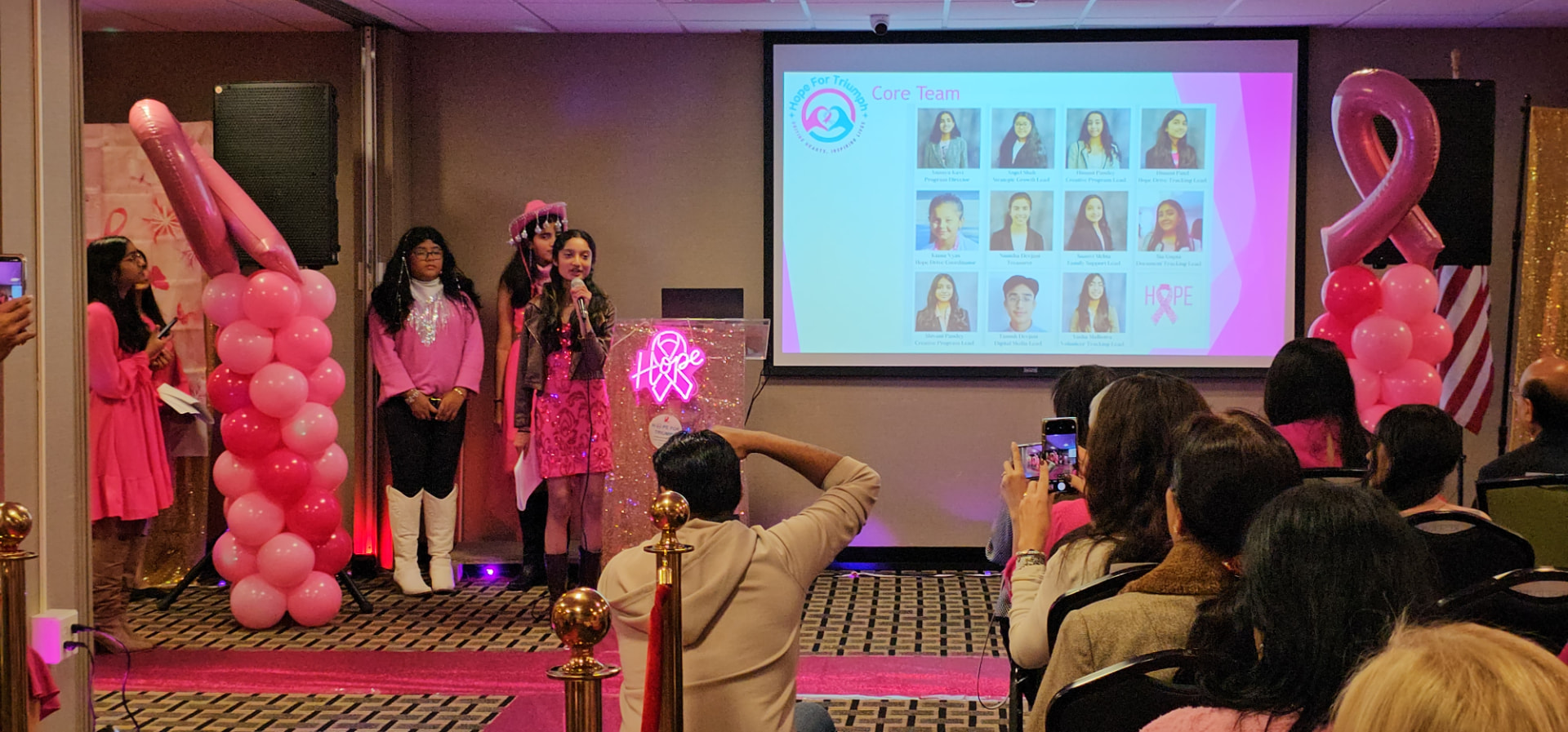 Pink Stride event moment