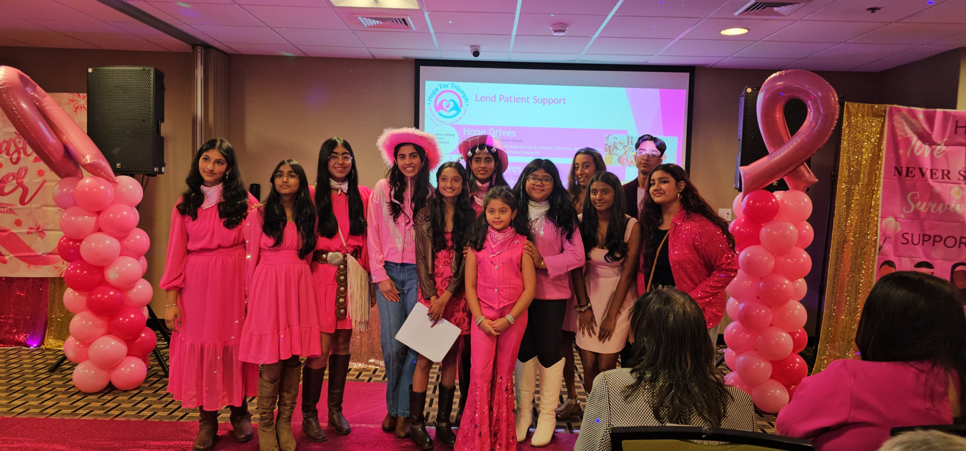 Pink Stride event moment